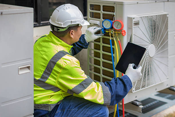 Professional Hvac Maintenance technician working in Stovall, NC